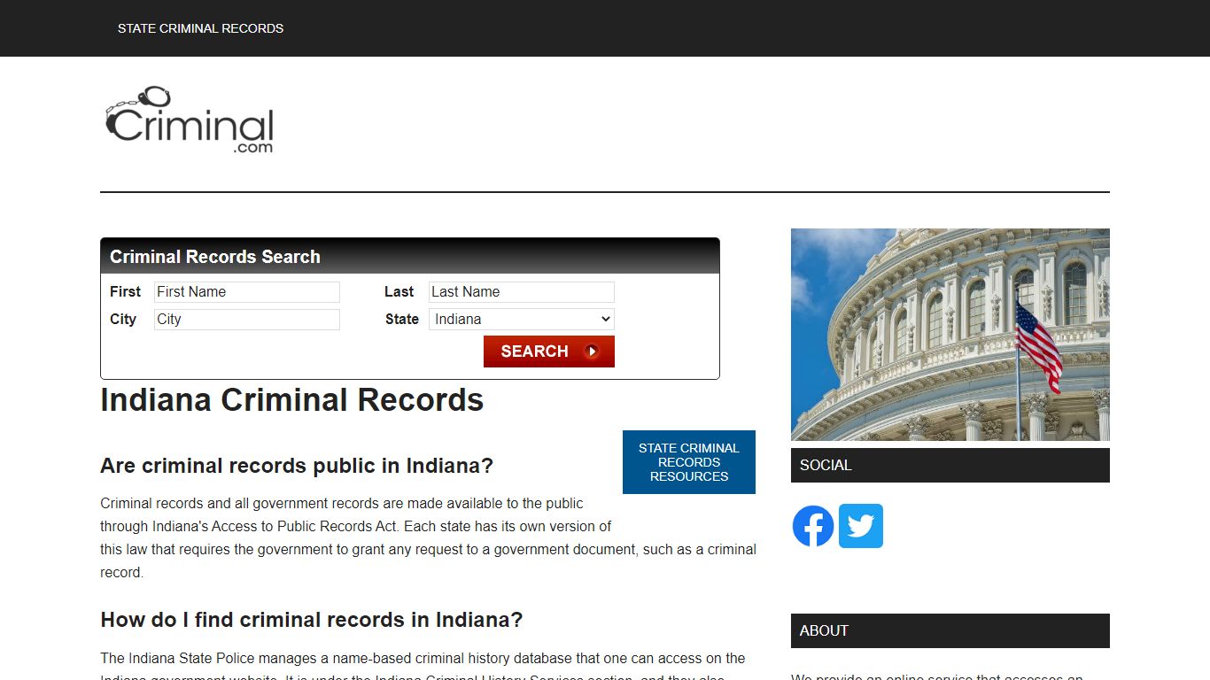 Indiana Criminal Records